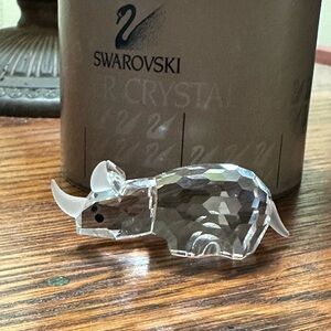 Swarovski Crystal Figurine Rhinoceros 7622NR60 W/ Box